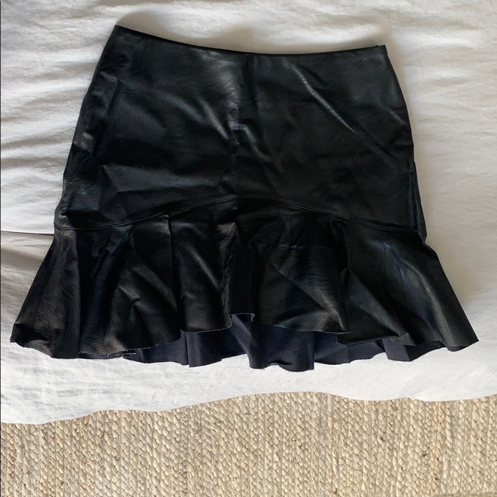 Zara Vegan Leather Skirt size S